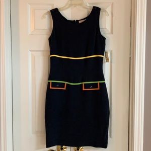 Navy Silk Dress